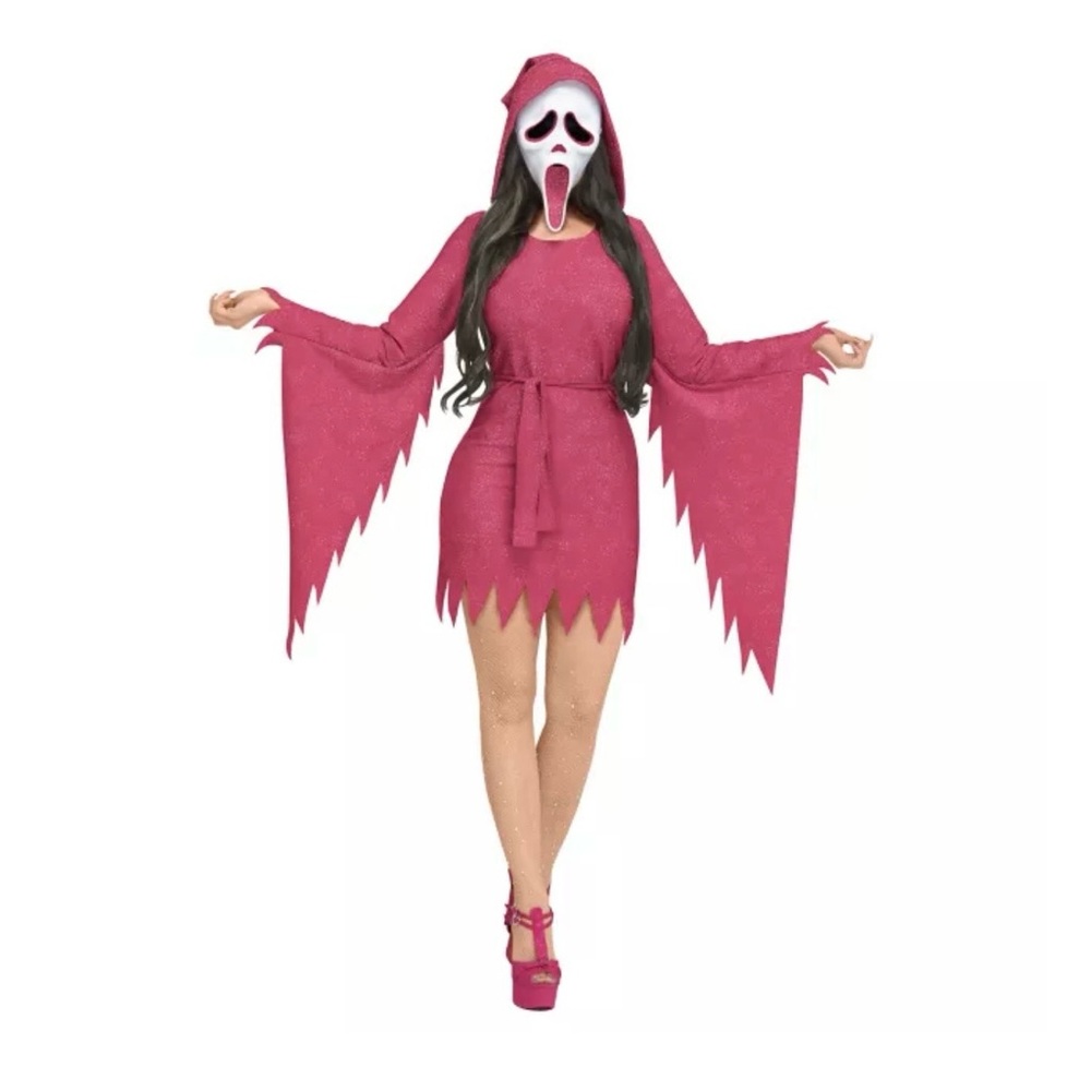 Spirit Pink Hooded Ghost Dress Costume